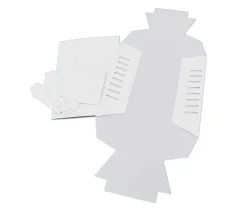 5 Boites à trier cartes blanche en carton