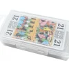 Boite Tarot 130x70x30 mm vide plastique clips transparente