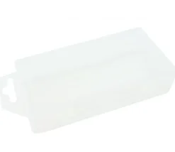 Boite Tarot 130x70x30 mm vide plastique clips transparente