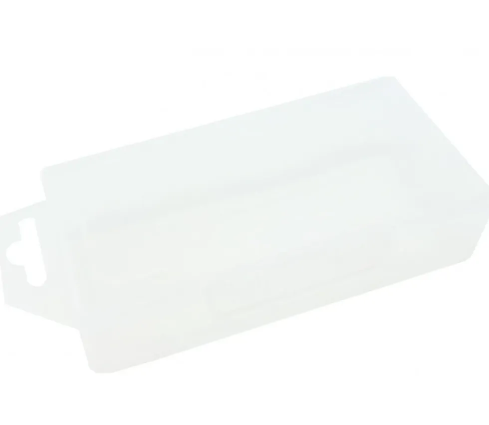 Boite Tarot 130x70x30 mm vide plastique clips transparente