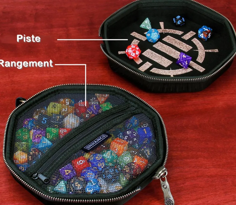 Boitier 2 en 1 : piste de dés et boitier de rangement - standard RPG - Enhance