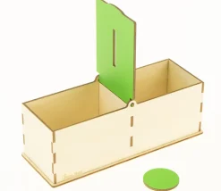 Boîte encastrement Montessori 2 zones avec clapet découverte