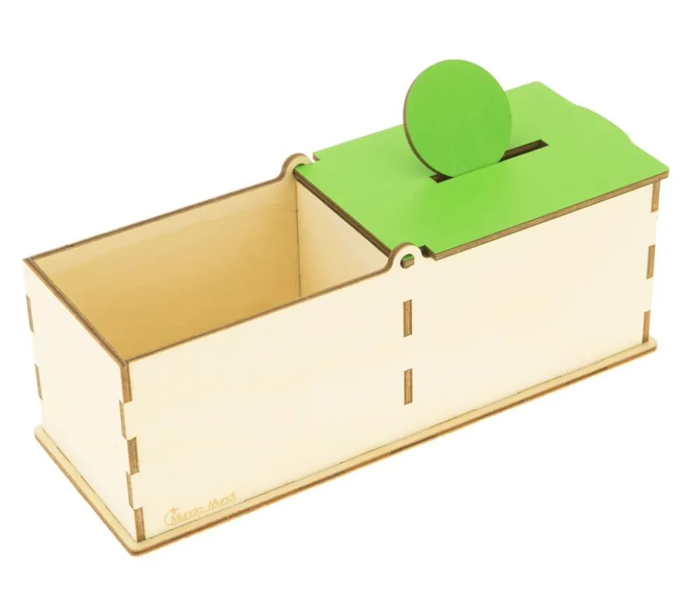 Boîte encastrement Montessori 2 zones avec clapet découverte