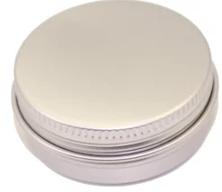 Boîte ronde Ø 5.2 cm aluminium avec couvercle à vis métal