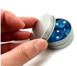 Boîte ronde métal Ø 4.3 cm avec couvercle hermétique