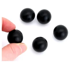 Boule 2 cm couleur noire en bois - bille buis diamètre 20 mm