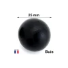 Boule 2.5 cm couleur noire en bois - bille buis diamètre 25 mm