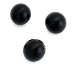 Boule 2.5 cm couleur noire en bois - bille buis diamètre 25 mm