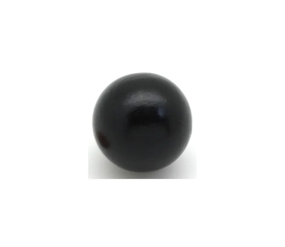Boule 4 cm couleur noire en bois - bille hêtre diamètre 40 mm