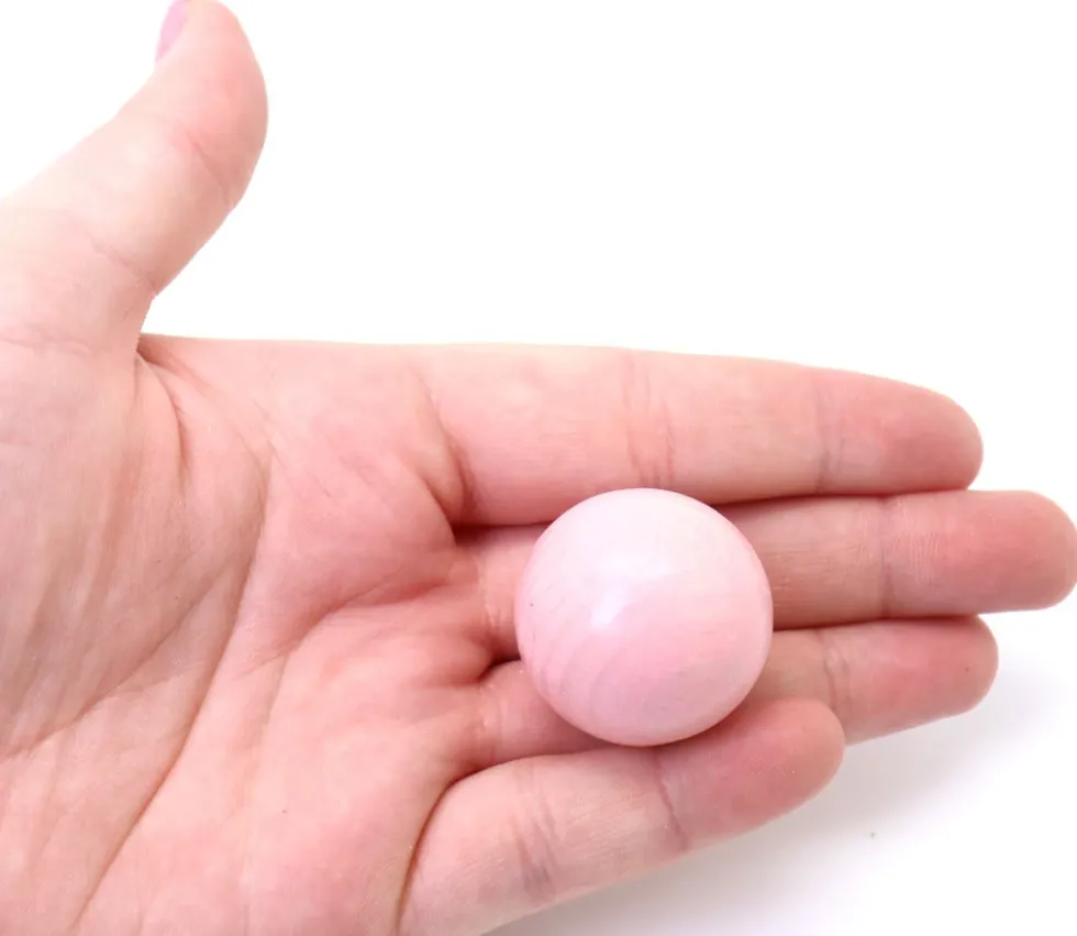 Boule 3 cm couleur rose en bois - bille hêtre diamètre 30 mm
