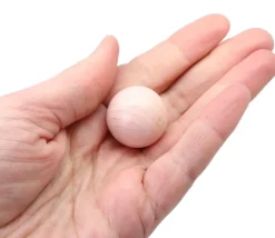Boule 2.5 cm couleur rose en bois - bille hêtre diamètre 25 mm