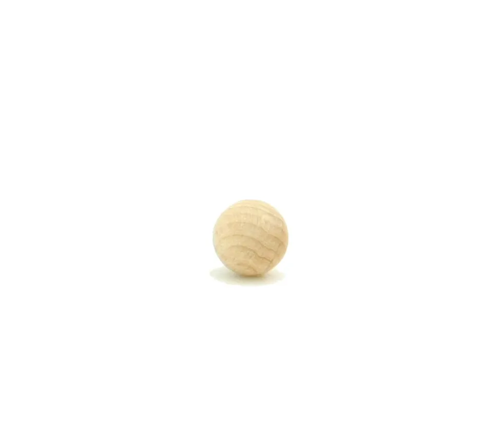 Boule 1.5 cm en bois - bille hêtre diamètre 15 mm