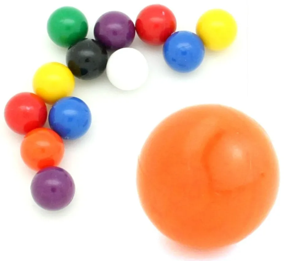 Boule en plastique 13 mm diamètre bille à l'unité couleur au choix
