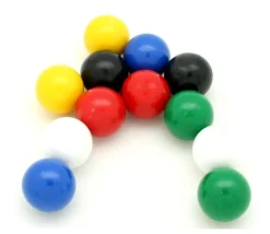 Boule en plastique 19 mm diamètre bille couleur au choix