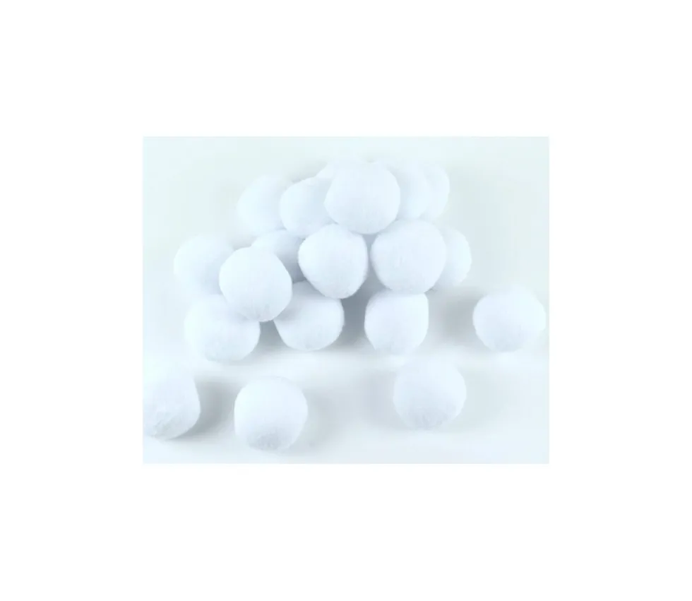 20 boules de neige - balles douces 7.5 cm