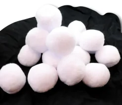 20 boules de neige - balles douces 7.5 cm