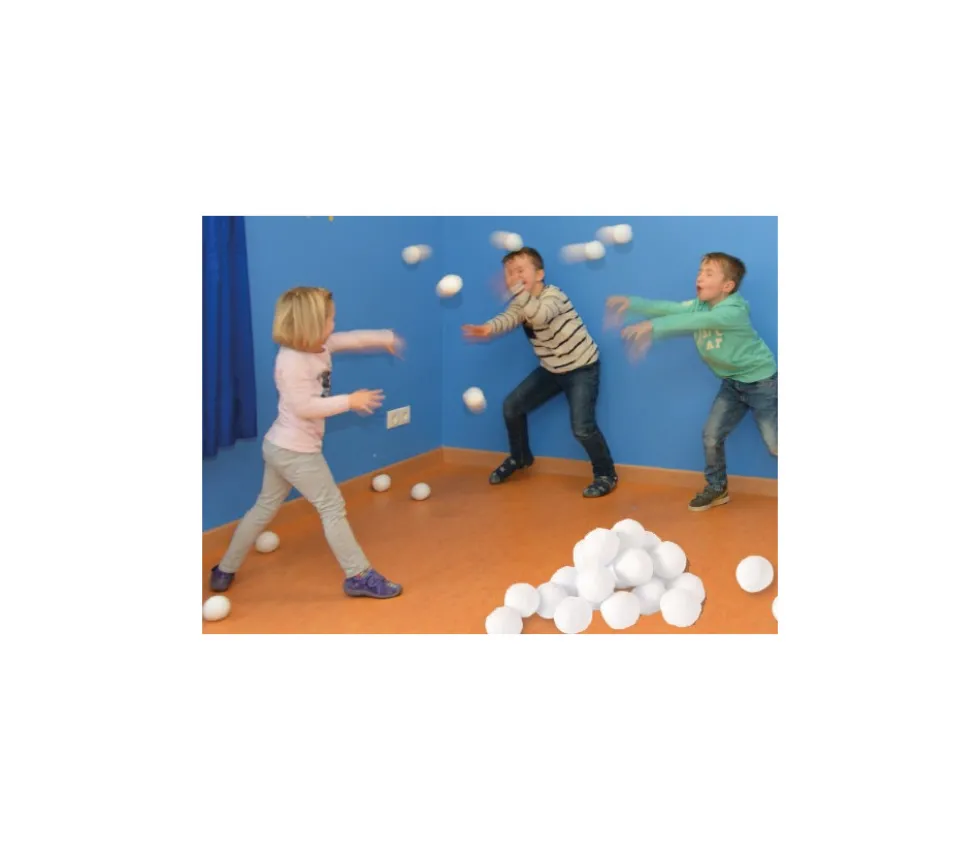 20 boules de neige - balles douces 7.5 cm