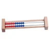 Boulier bois 2 rangées rouge bleu 22.3 x 6 x 2.9 cm