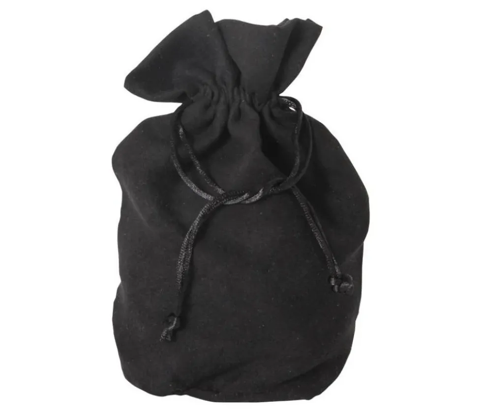 Bourse Sac velours noir big 215 x 160 mm