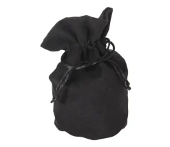 Bourse Sac velours standard 165 x 125 mm noir