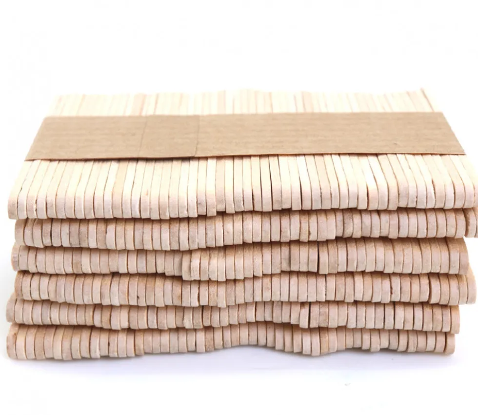 300 Bâtonnets bois naturel 7.5 cm esquimaux bricolage et jeux