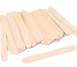 100 Bâtonnets bois naturel 10 x 1.9 x 0.2 cm bricolage et jeux