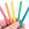 100 bâtonnets esquimaux colorés 7.5 cm bois bricolage et jeux