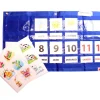 Calendrier hebdomadaire mural avec pochettes 78 x 43 cm