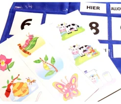 Calendrier hebdomadaire mural avec pochettes 78 x 43 cm