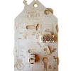 Calendrier perpétuel maisonnette tout en bois pour enfants