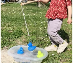 Canard bleu 11 cm pour pêche aux canards à l'unité