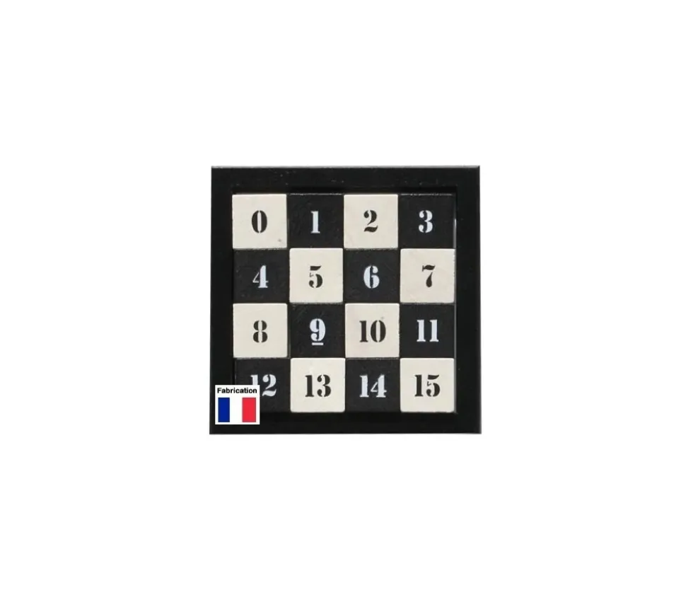 Carré magique en bois - jeu casse tête évolutif