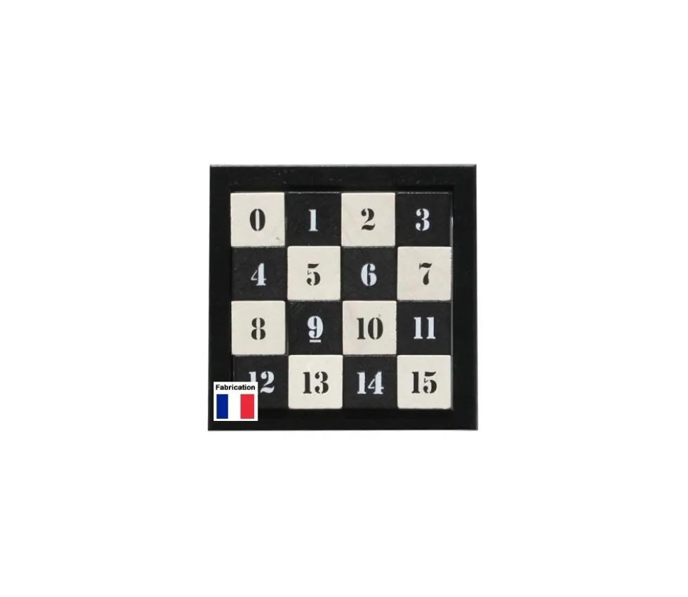 Carré magique en bois - jeu casse tête évolutif