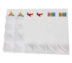 24 carrés autocollants blancs 50 mm étiquettes