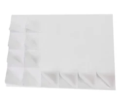 24 carrés autocollants blancs 50 mm étiquettes