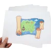 25 cartes A4 blanches XXL 210 x 297 mm coins arrondis