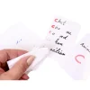 54 cartes blanches effaçables 59 x 91 mm