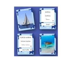 Cartes Flash - Matériel de vocabulaire, lecture et écriture - MERS & OCÉANS