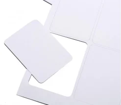 9 cartes à jouer blanches à imprimer 60 x 86 mm sur feuille prédécoupée