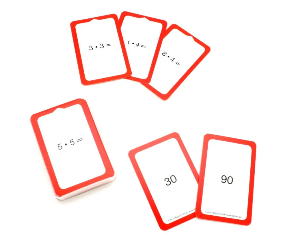 48 cartes multiplication 2 3 4 5 10