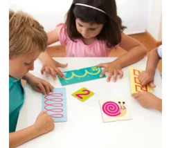 23 cartes tactiles relief tracés, nombres et signes mathématiques