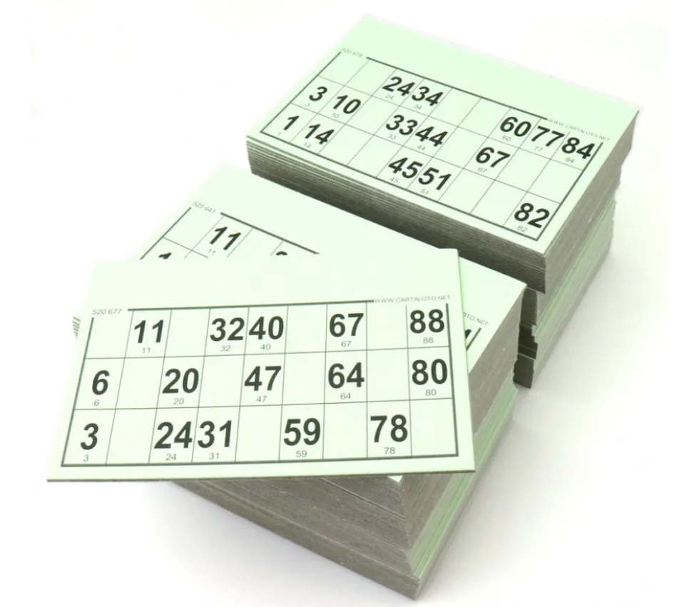 125 Cartons loto carton rigides format standard