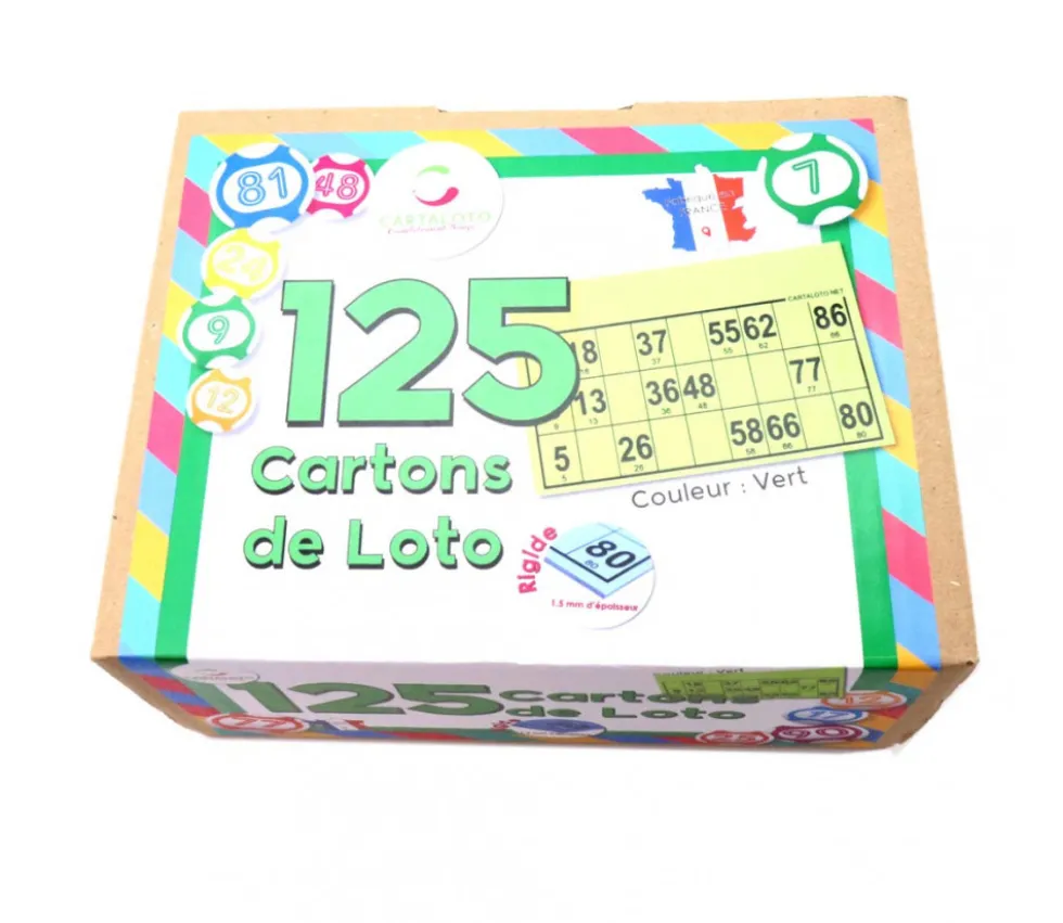 125 Cartons loto carton rigides format standard