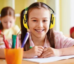 Casque Antibruit Jaune enfant - protection pour les oreilles