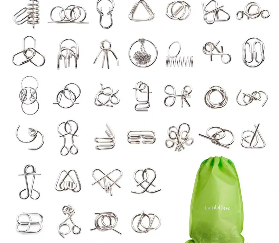 30 Casses-Têtes en métal 4 à 9 cm