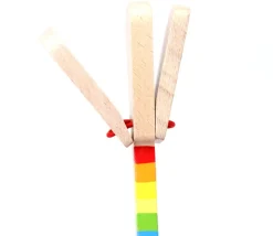 Castagnette bois avec manche 15 cm - musique