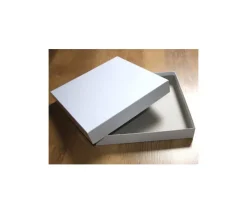 C2C Boite carré avec cale - 260 x 260 x 43 mm - blanc avec sabot intérieur