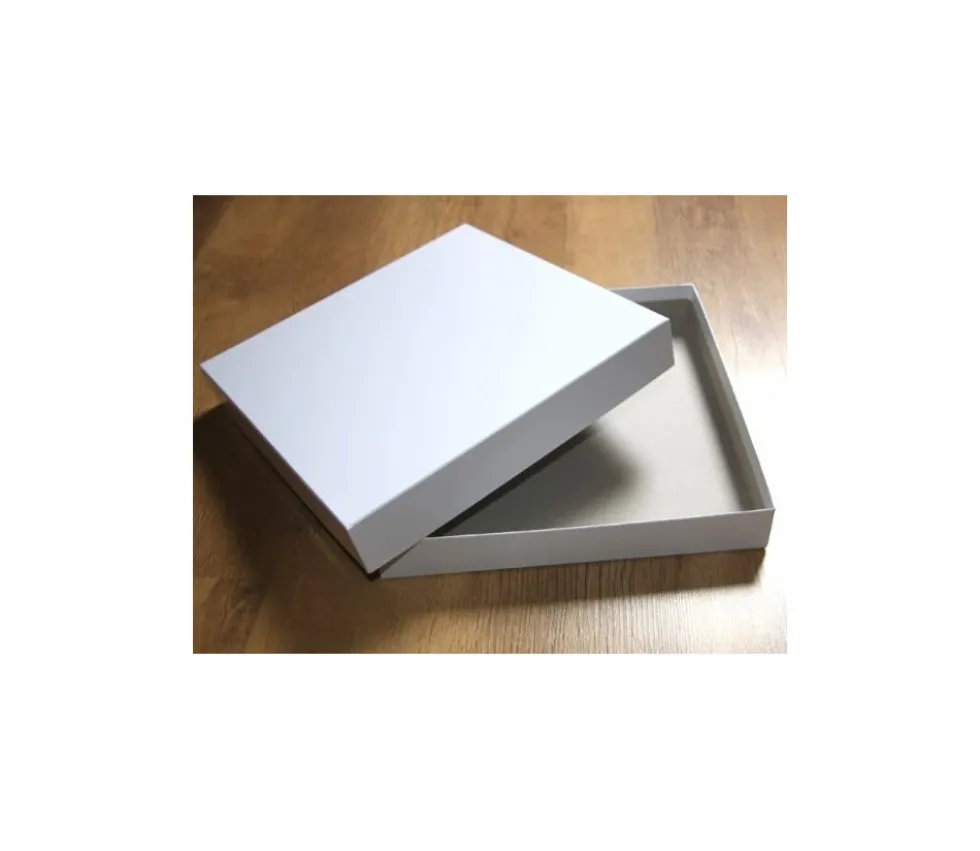 C2C Boite carré avec cale - 260 x 260 x 43 mm - blanc avec sabot intérieur