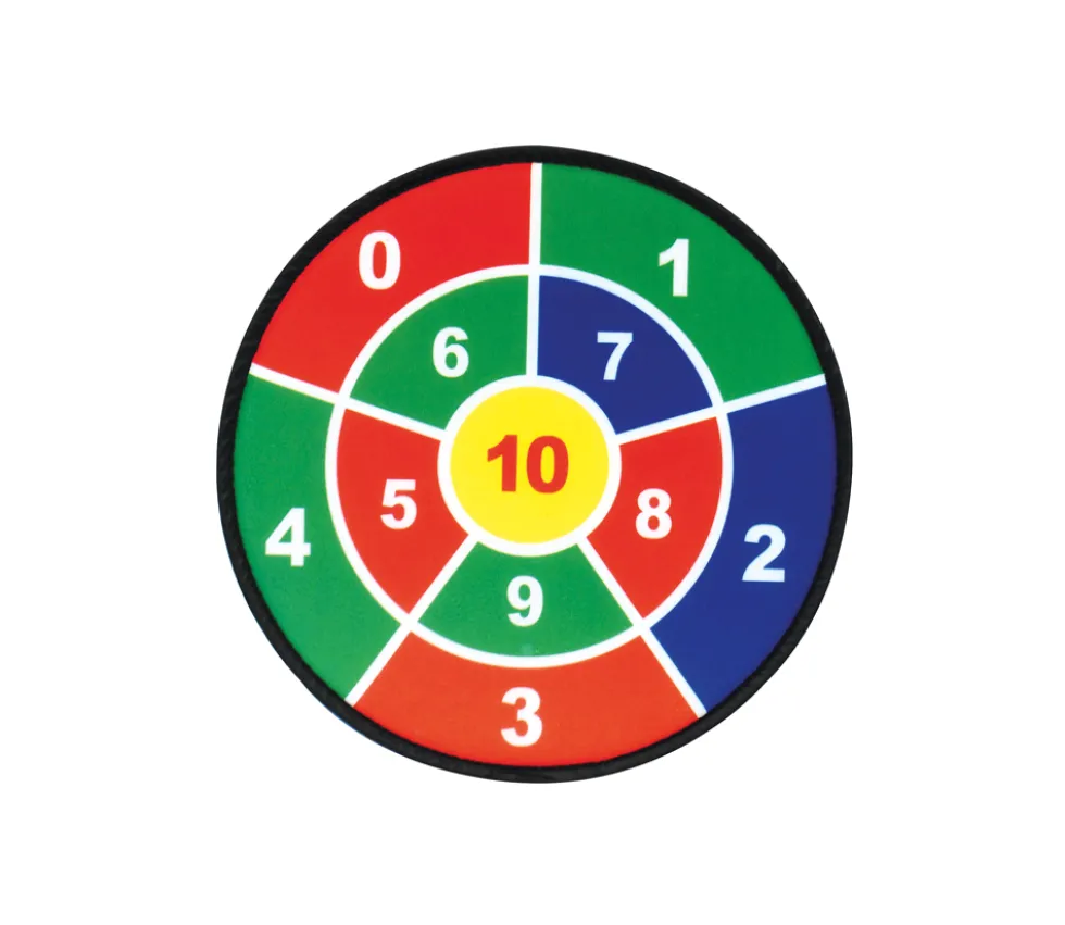 3 Cibles velcro 45 cm sport et calcul avec 9 boules