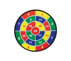 3 Cibles velcro 45 cm sport et calcul avec 9 boules